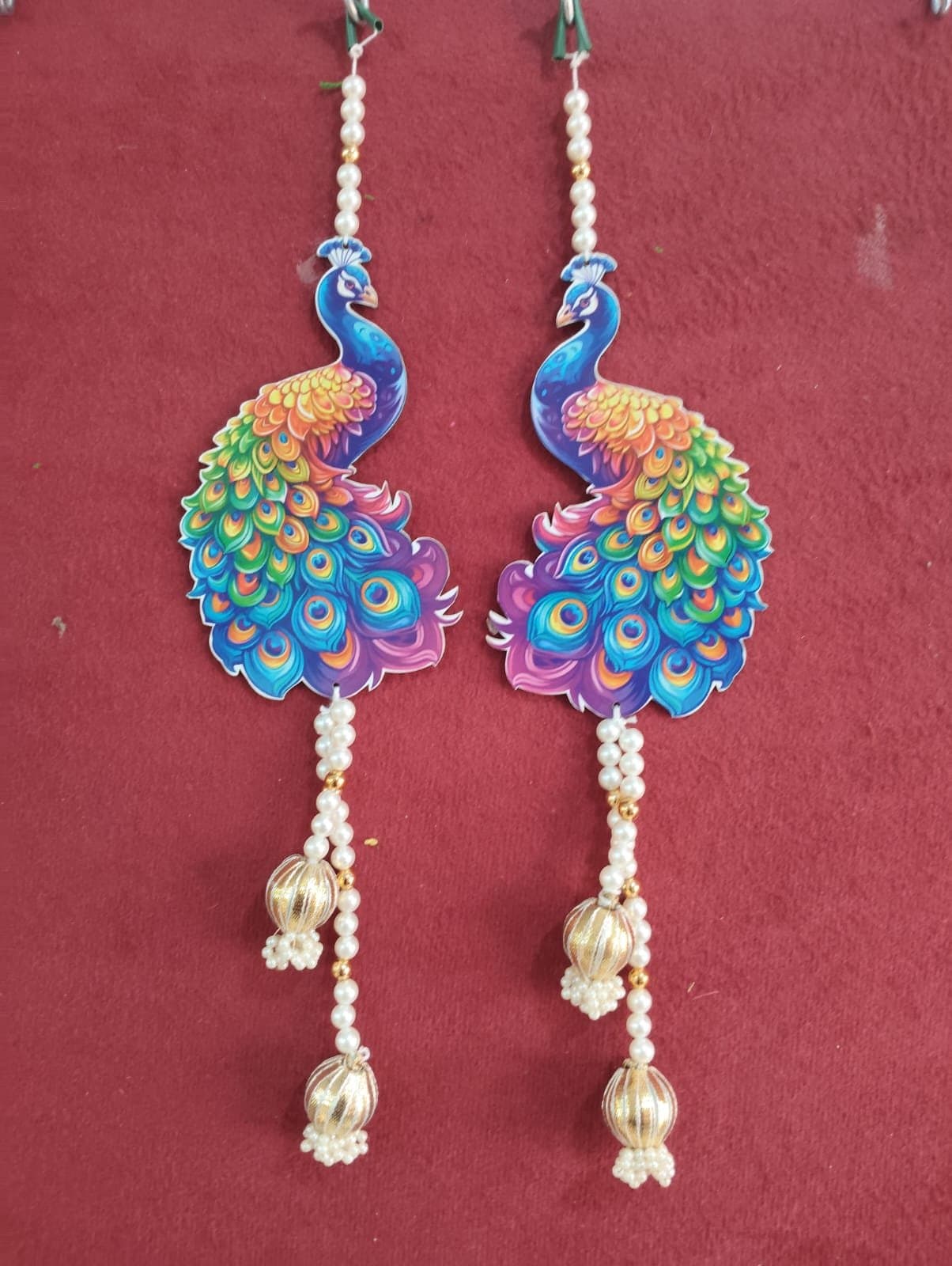 Peacock Hanging Pair
