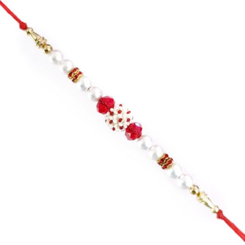 White Pearls Rakhi