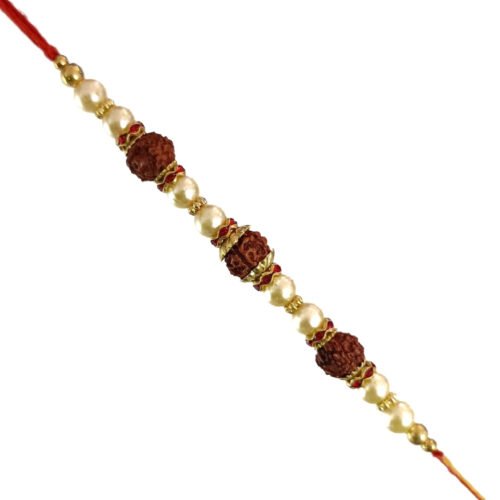 Pearl Rudraksha Rakhi