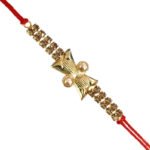 Golden zerkin metal rakhi
