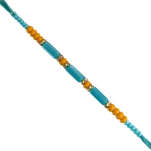 Blue Japanese beads rakhi