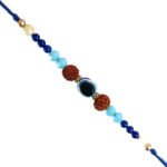 Evil eye with rudraksh rakhi