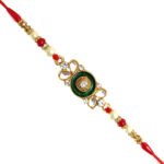 Kundan rakhi with pearls