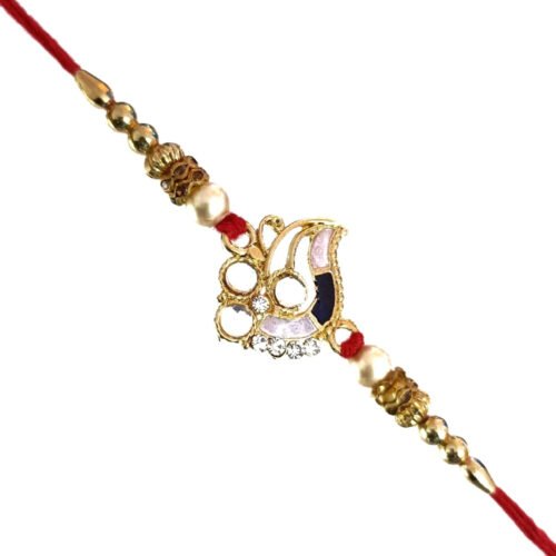 Shankh kundan rakhi