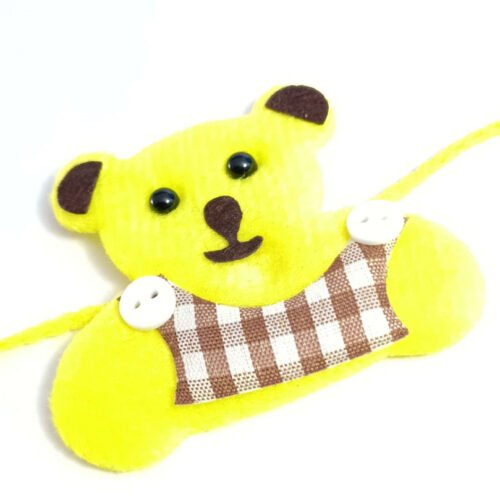 Yellow Teddy bear kids rakhi