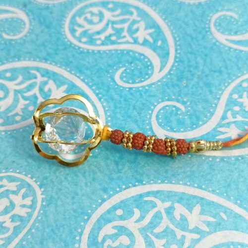 Rudraksh Flower Lumba Rakhi